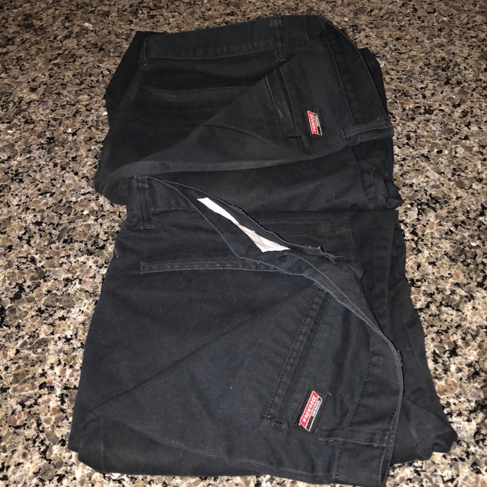 34x34 2 pairs of black dickies work pants